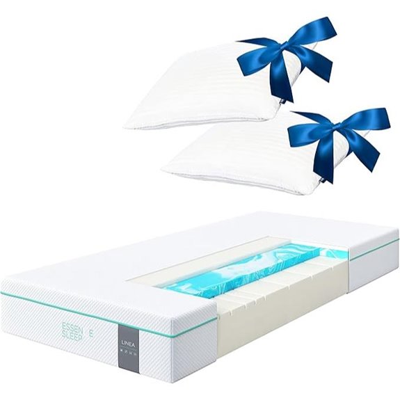 Linea 7-Zone Schaum Matratze 140x200cm mit Memory-Kissen