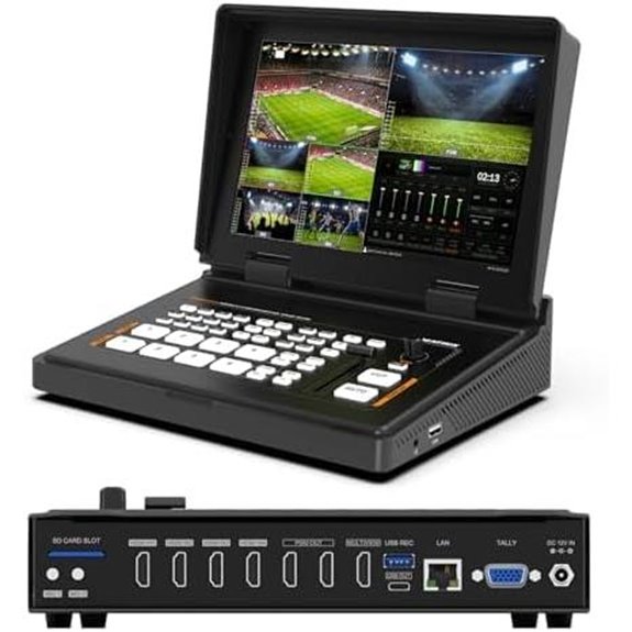 AVMATRIX Shark H4 Plus Video Mixer mit Touchscreen