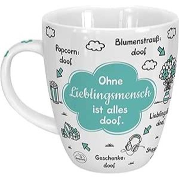 Schafwelt 2er-Set deutschsprachiger Spruchbecher Set