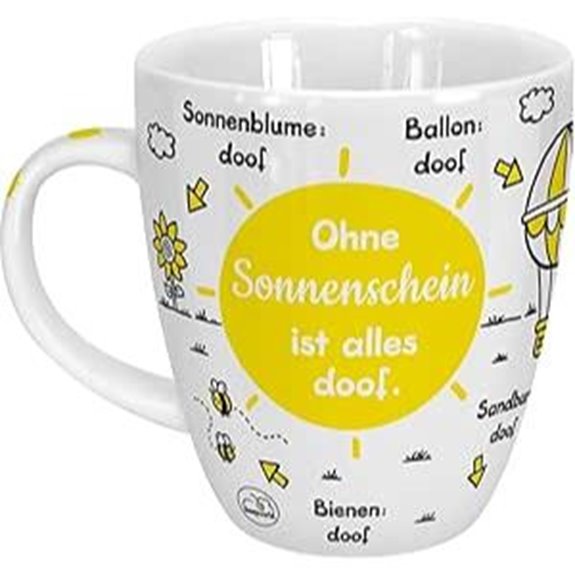 Sheepworld Becher mit deutschem Text Porzellan 45 cl