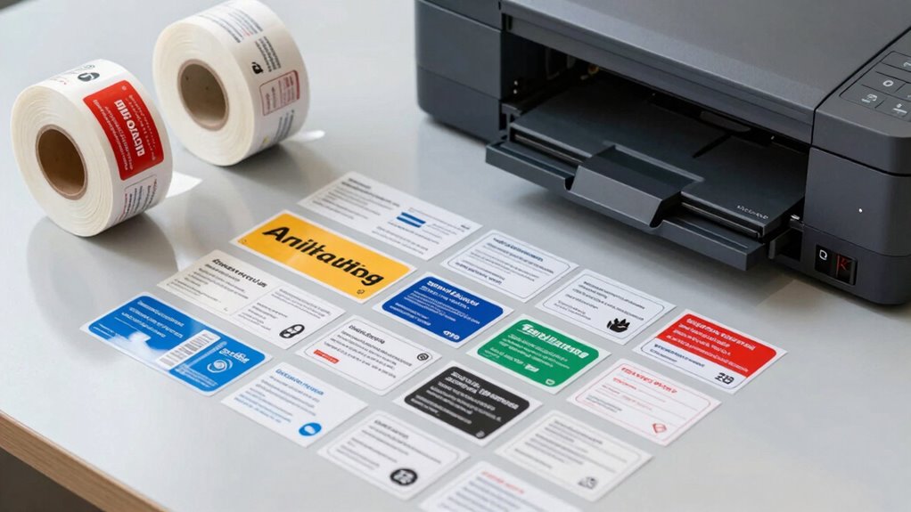 shipping label size details