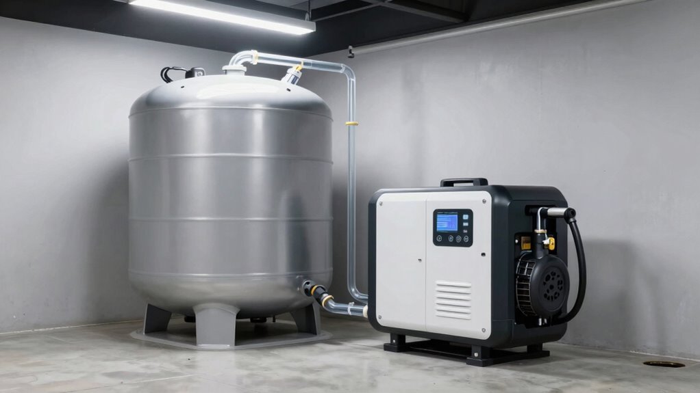 einfache Tankinstallation komplexe Pumpen