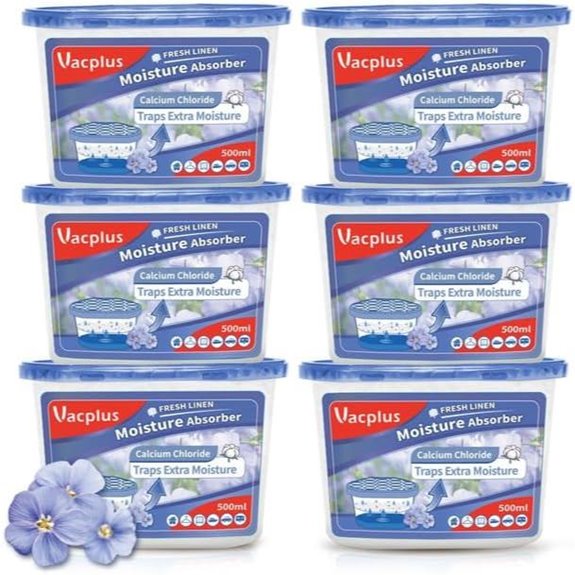 Vacplus Feuchtigkeitsabsorber 6er Pack mit Duft