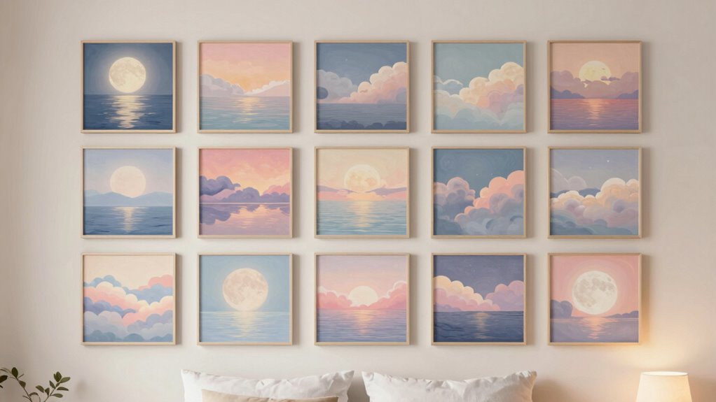 sleep themed bedroom wall art