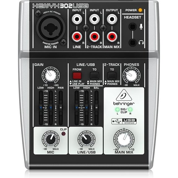 Behringer XENYX 302USB-Mixer mit Mikrofonvorverstärker