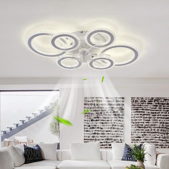 Smartes Deckenventilator mit Licht und Fernbedienung