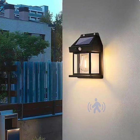 Solar Waterproof Wall Light mit Bewegungsmelder