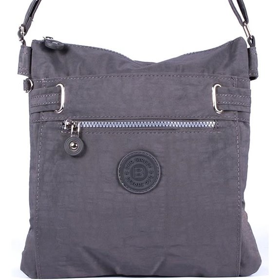 Sportliche Nylon-Handtasche Sling Bag Klein in Verschiedenen Farben - Grau - m