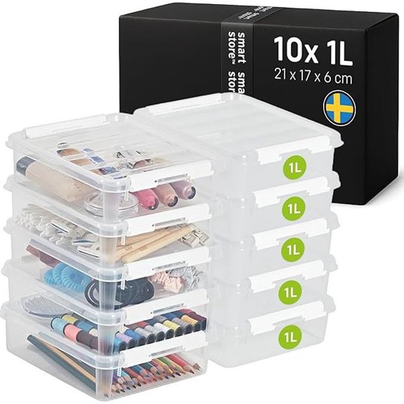 SmartStore 10-Pack Stackable Food-Safe Storage Boxes