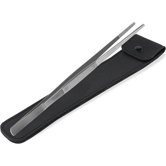 Professionelle Barbecue-Zange aus Edelstahl mit Inneren Zähnen