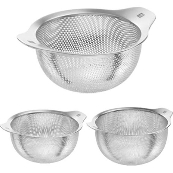 ZWILLING 3-teiliges Sieb-Set aus Edelstahl