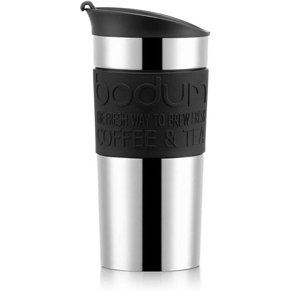 Bodum Edelstahl-Reisetasse (0,35 L Schwarz)