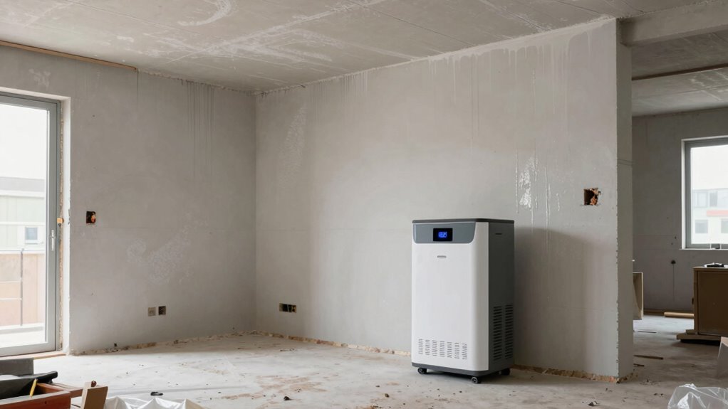 Beginnen Sie sofort nach dem Bau mit der Entfeuchtung