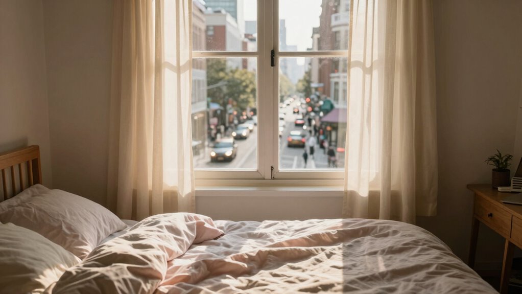 Straßenlärm dringt ins Schlafzimmer ein