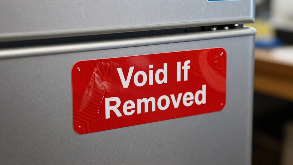 tamper evident security stickers