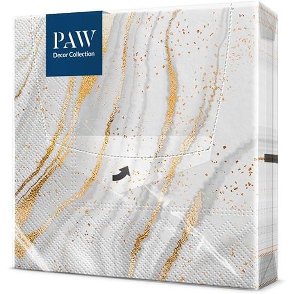 Paw-Tücher 3-Lagen Packung zu 20 Golden Marble