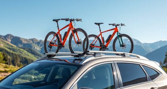 top e bike roof rack crossbars