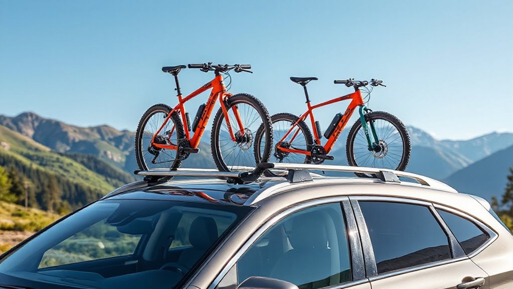 top e bike roof rack crossbars