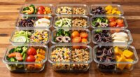 top glass meal storage