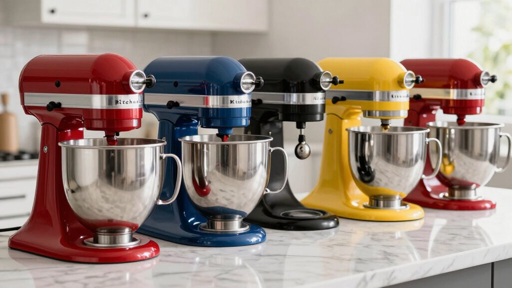 top kitchenaid mixer colors
