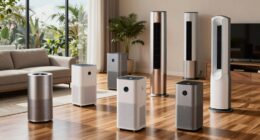 große Raumluftreiniger oben