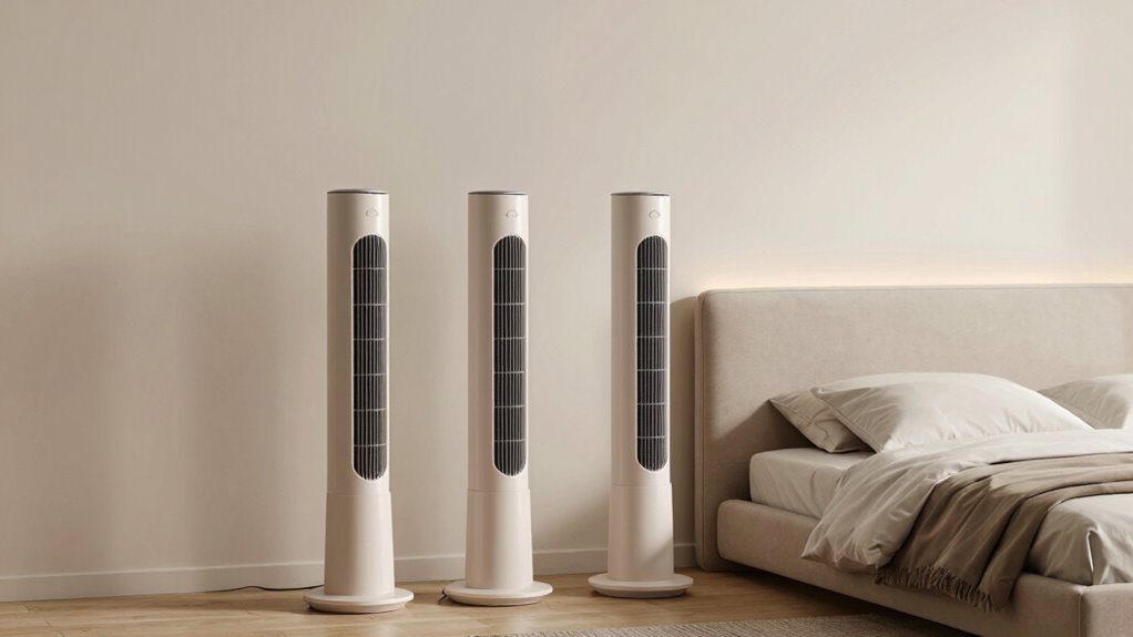 top quiet bedroom tower fans