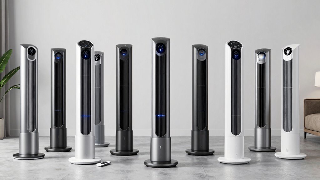 top remote controlled tower fans