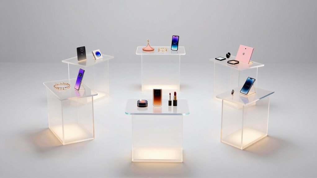 obere durchsichtige Fototische