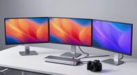 top triple display docking stations