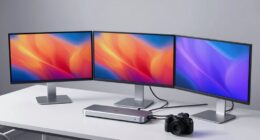 top triple display docking stations