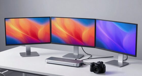 top triple display docking stations