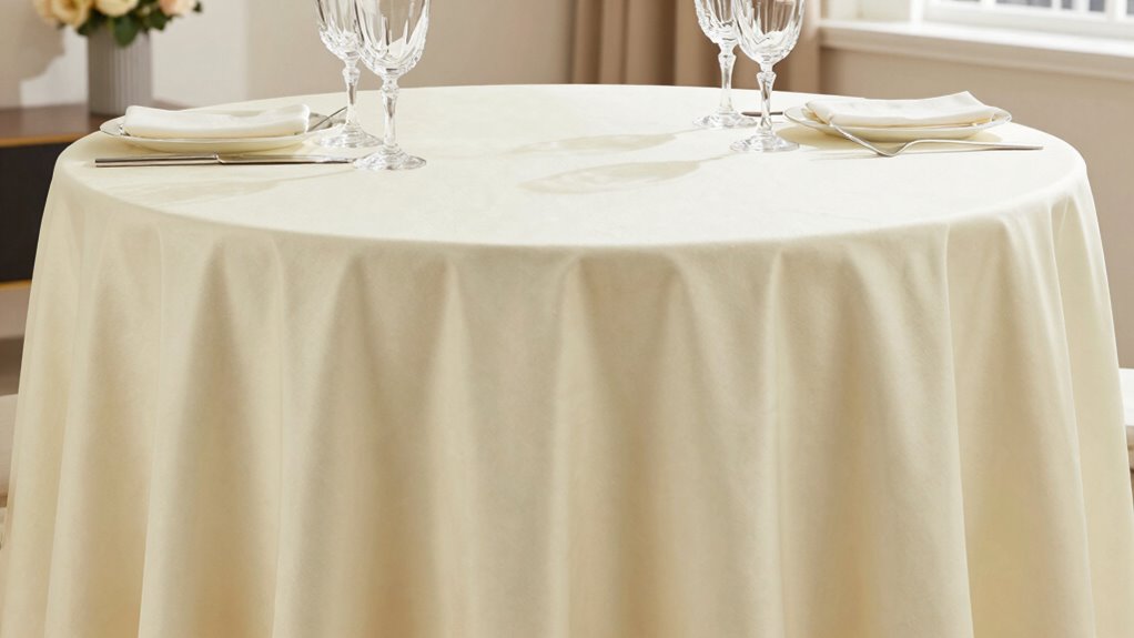 top wrinkle free tablecloths