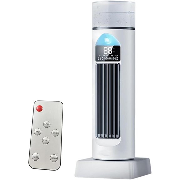 Tower-AC-Ventilator mit Fernbedienung Wassertank und Timer