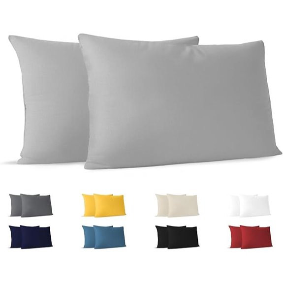 Dreamzie 2er-Pack Jersey-Baumwollkissenbezüge 40x70 cm