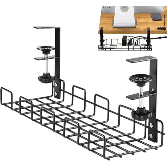 Kabel-Management unter dem Schreibtisch bohrfreien Organizer