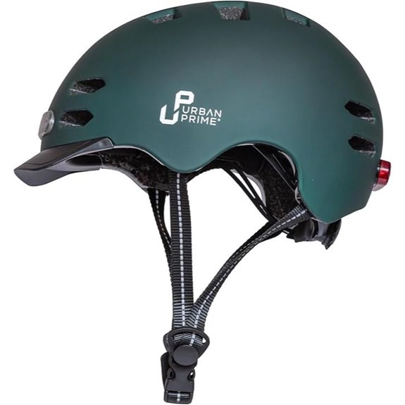 Unisex Urban Helmet with Lights and Visor