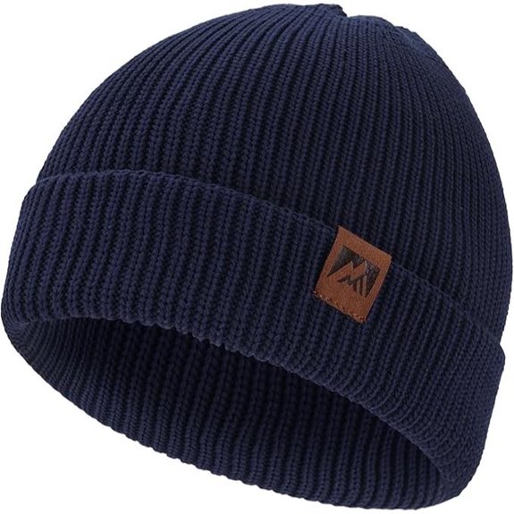 Unisex Warme Strick-Wintermütze hat