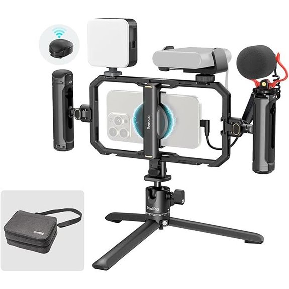 SmallRig Universal Phone Rig Kit mit LED und Mikrofon