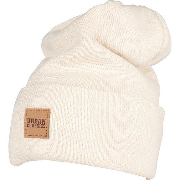 Urban Classics Leder-Patch Beanie für Männer & Frauen
