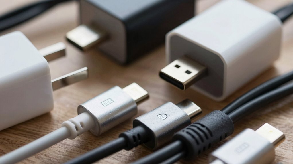 Verwenden Sie kompatible Kabel und Ladegeräte