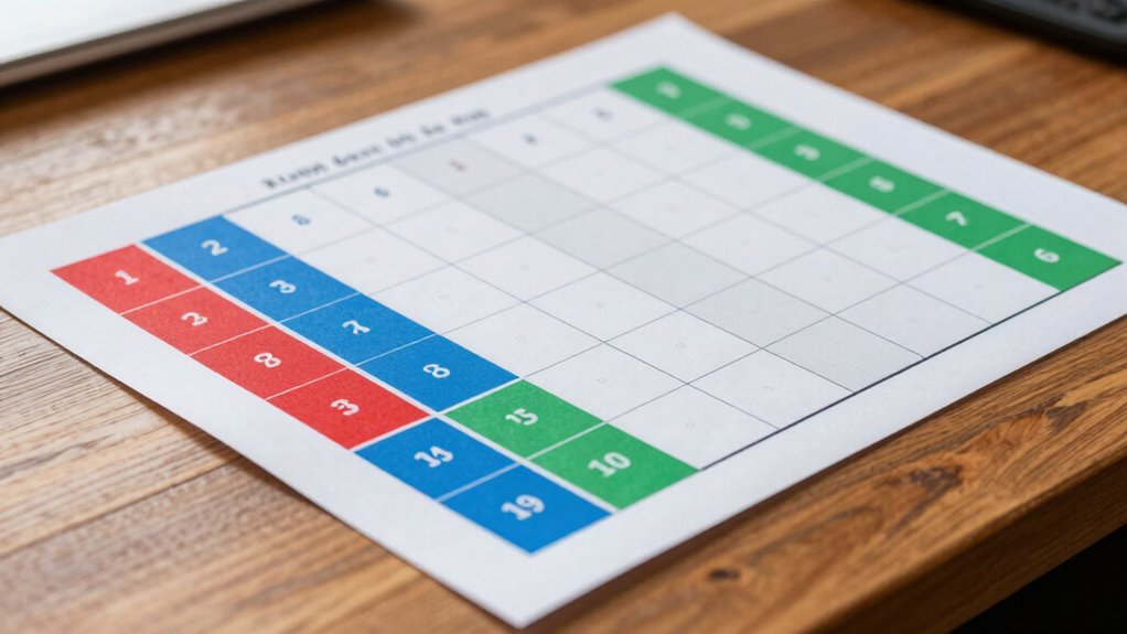 unter Verwendung von Kriterien statt Sternen