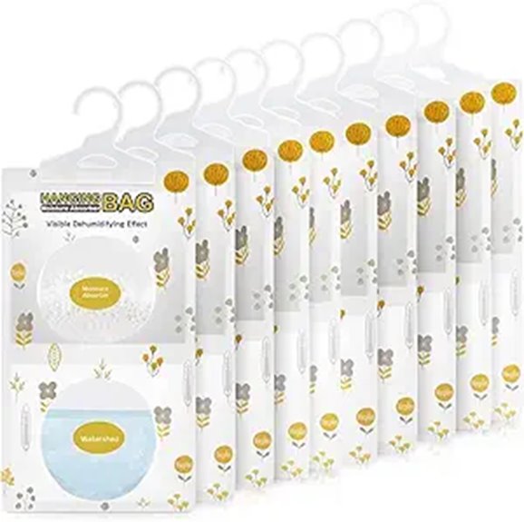 Vacplus Feuchtigkeitsabsorber 10er Pack Kleiderschrank-Dehumidifizierer