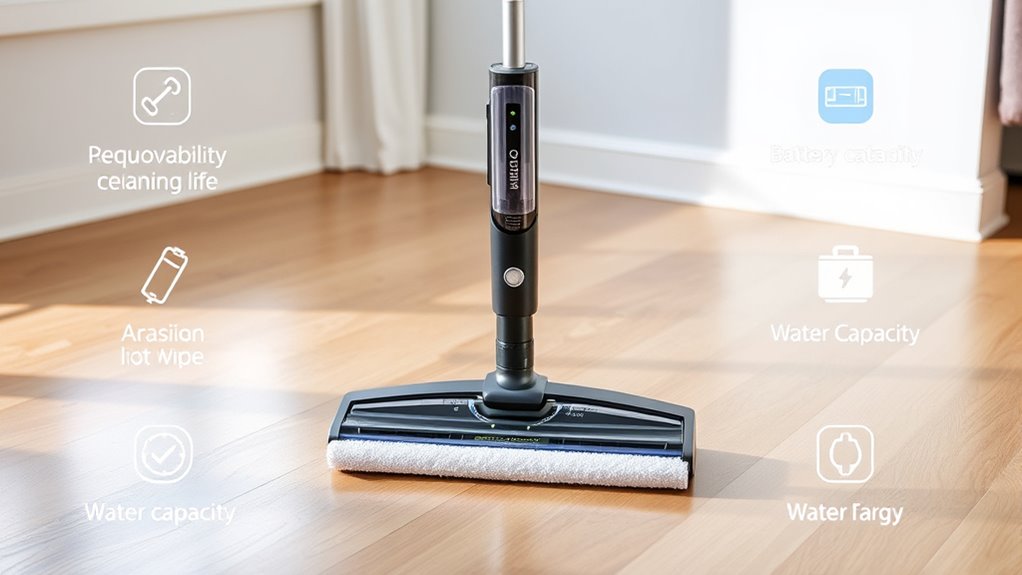 vacuum mop combo features