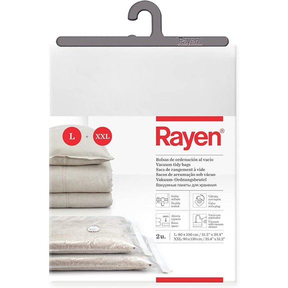 Rayen Vakuum-Vakuumbeutel für Kleidung (2er-Pack)