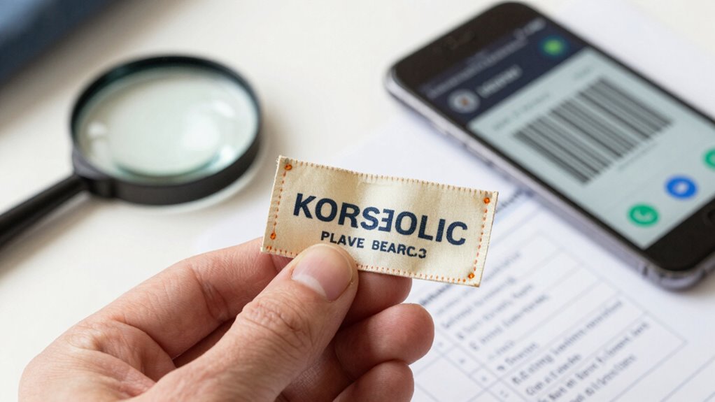 verify labels for authenticity