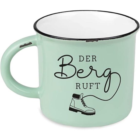Vintage-Grüßer Keramik-Kaffeebecher Geschenk (400ml)