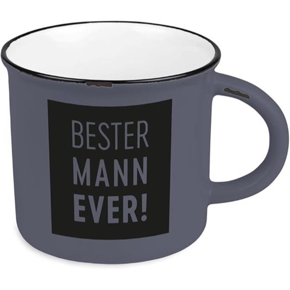 Vintage-Keramik-Kaffeebecher Geschenk Weiß 400ml