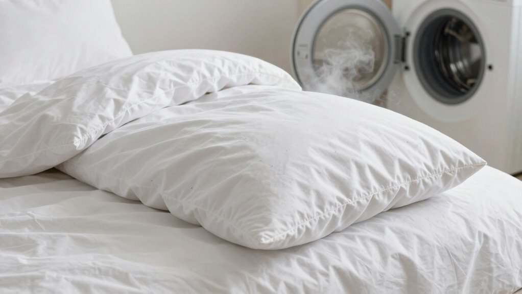 Wasch Bettwäsche regelmäßig bei hohen Temperaturen