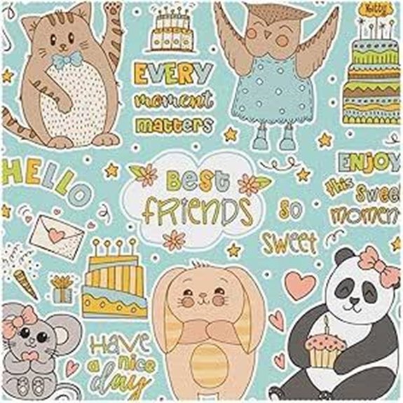 Best Friends Animal-Motiv waschbare Platzsets