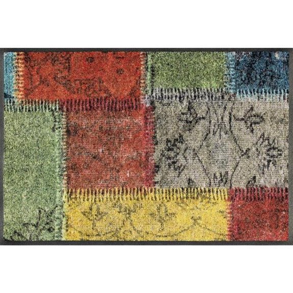 Waschbarer Vintage-Teppich-Eingangsmatte 75x50 cm